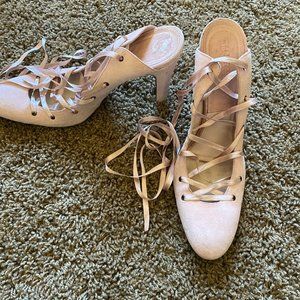 Givenchy Lace-up Block Heels